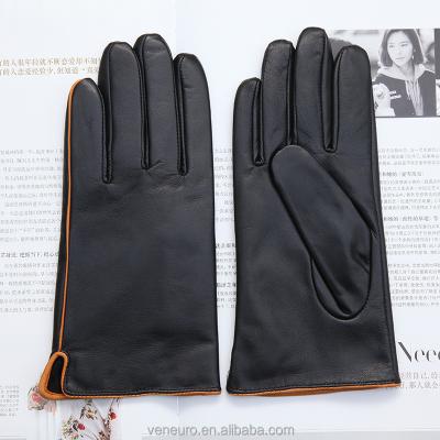 China Comfortable Wholesale Sheepskin Fashion Men Leather Gloves Workout Pure Leather Gloves for sale