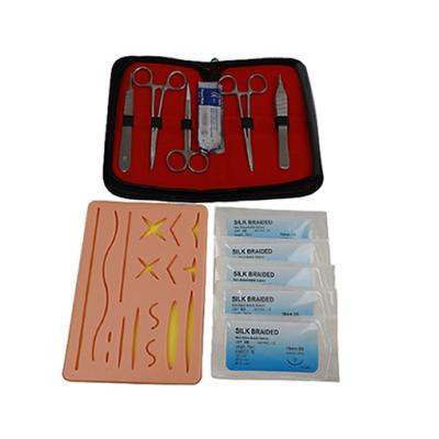 China Durable and Tear Resistant Medical Silicone Skin Suture Surgical Training Kit Wound Suture Practice Mat Operate Pads Dental Equipment Dentist Materials for sale