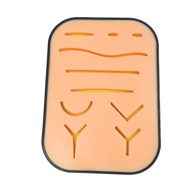 China Durable and Tear Resistant Suture Pad Curved Medical Student Practice Suture Pad Surgical Practice Skin Pad for Medical Students for sale