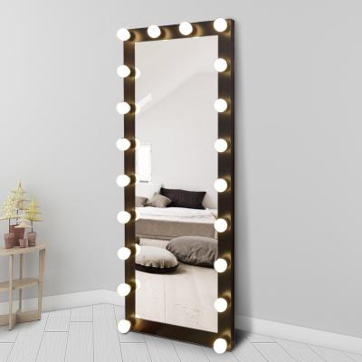 China Fashion Lighted Beauty Mirrors Decor Wall 20 LED Bulbs Large Dressing Table Mirror With Lights for sale