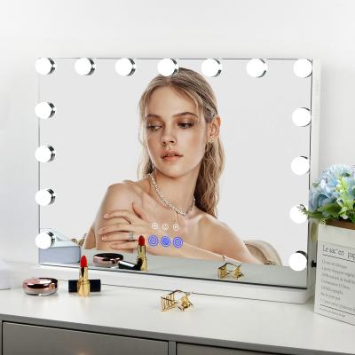 China Lit Sell Do Well With Wireless Speaker Creativity Hollywood Vanity Makeup Mirror for sale