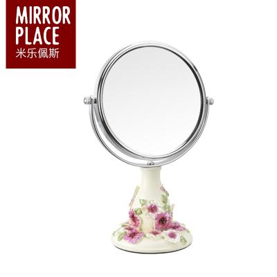 China 2020 High Quality Resin Two Faces Colored Magnifying Cosmetic Mirror for sale