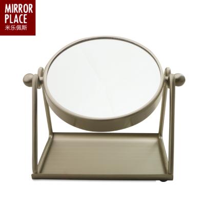 China Metal Magnifying Cosmetic Mirror With Jewelry Storage for sale