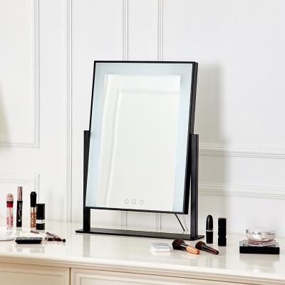 China Lighted Makeup Mirror Hollywood Style Led Lights Vanity Girl Cosmetic Mirror for sale