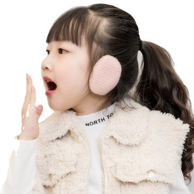 China Portable Wholesale Fleece Ear Muff Ear Hearing Protection Warmer Winter Split Warm Kids Earmuffs Cover for sale