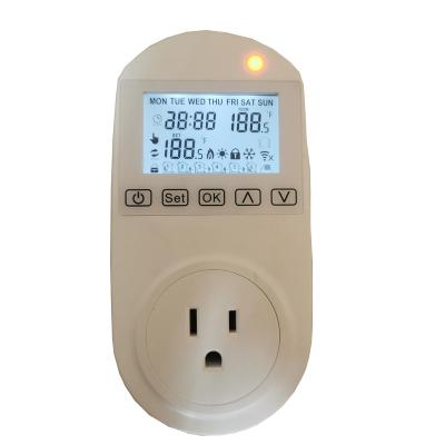 China Modern smart wifi smart thermostat socket programmable outlet infrared panel can be controlled by remote APP for sale