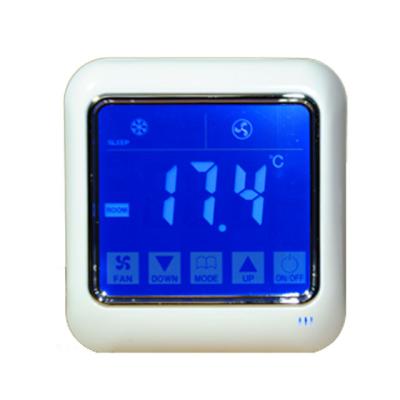 China Modern high quality high precision 7 day programmable thermostat for air conditioning system with blue backlight for sale