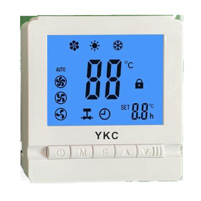 China Linear Thermostat HVAC FCU Indoor Thermostat Heating Modern Floor Heating System Cooling/Heating Wireless Boiler for sale