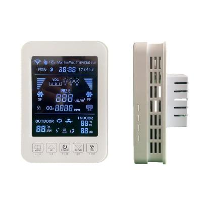 China Modern Smart Home Digital Temperature Controller Fan Coil Unit Programmable Remote Control Thermostat for sale