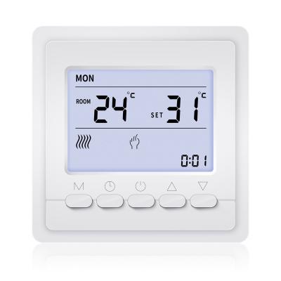 China Modern Intelligent Adjustable Programmable Heating Film Hotel Underfloor Water Thermostat Water WiFi Digital Thermostat for sale