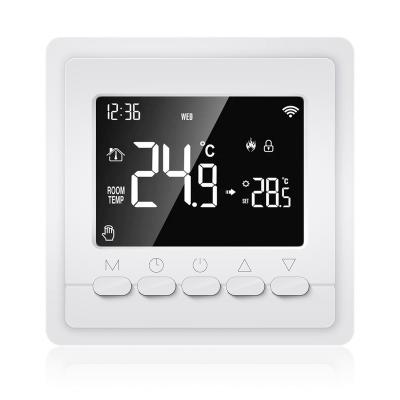 China Modern Latest High Tuya WiFi Thermostat Smart Temperature Controller For Home Alexa Google Remote for sale