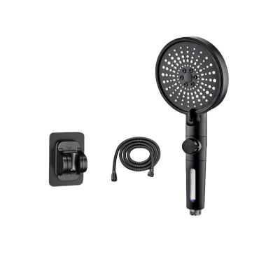 China Stocked 6 Function Jet Shower Head Anti-Limescale Equipped with a 1.5-meter Hose and Showerhead Bracket for sale