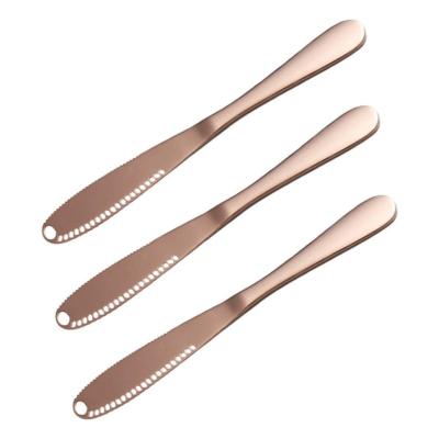 China Stocked 3 in 1 Stainless Steel Cheese Butter Knife Spreader Cutter for sale