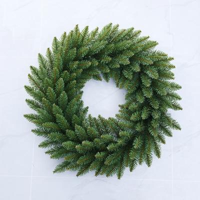 China Touch 60cm Natural Artificial Christmas Wreath Holiday Accent Decoration for Door, Mantel, 160 PVC Tips for sale