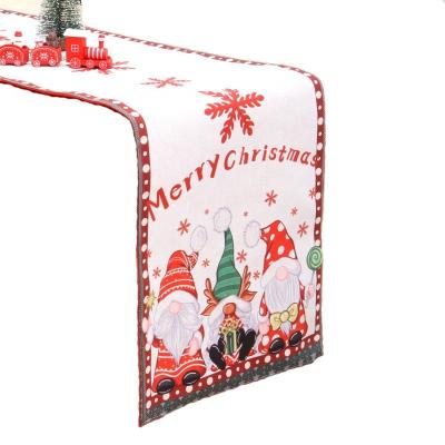 China Hot Sale Festival Stuff 2022 Christmas Table Runner For Natale Year Navidad Christmas Ornaments Decorations New (180cm. L x 33cm. W) for sale