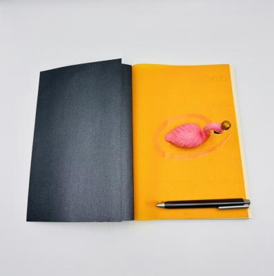 China Advertising simple style high quality black cover book printing perfect binding book for sale