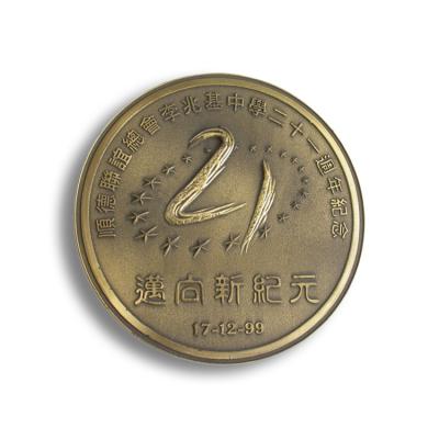 China Engravable Copper Challenge Coins , Personalized Token Coins OEM Sizes for sale