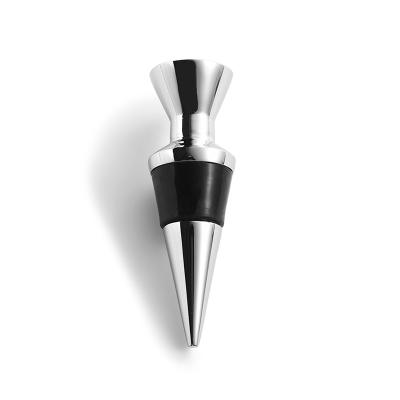 China Logo Printable Conical Metal Wine Stopper For Wire Storage 20*70mm for sale