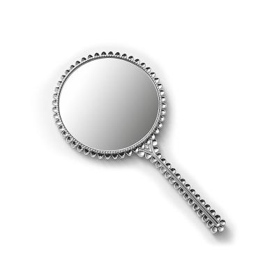 China Best Seller Makeup Metal Custom Logo Hand Held Mirror for sale