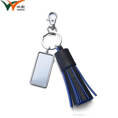 China Keyrings personalizados ligas de zinco da empresa/porta-chaves metal da prata à venda