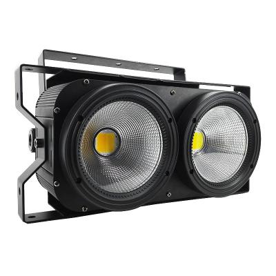 China Stage Blinder 2 Eyes 2x100W Cool White Cool White Led Studio Audience Light for sale