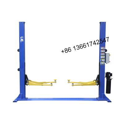 China EU-4.0TPG Steel Floor Frame Two-Column Lift (Electromagnetic Open) 2 Post Base Plate Car Lift for sale