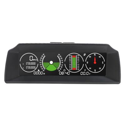 China UE-X90 Inclinometer Car HUD Pitch Tilt Angle Protractor Clock Latitude Longitude GPS Speed ​​Auto Slope Meter UE-X90 for sale