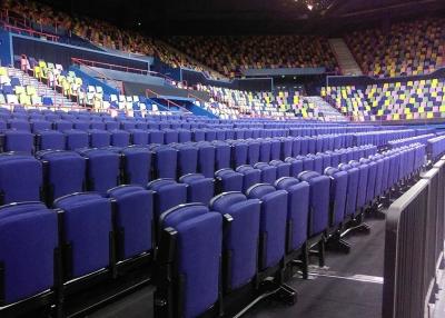 China Asiento rastrillado retractable de los teatros de la tela con el respaldo del polímero/de la madera en venta