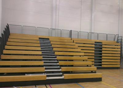 China Event Center Wood Bleacher Seating With Kiln Dried Lumber Seat Base for sale