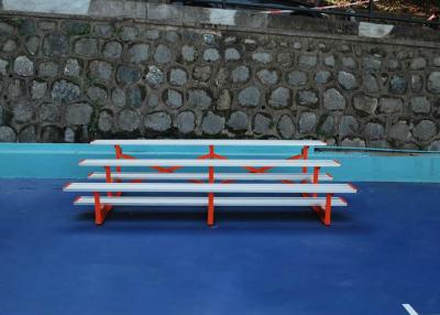 China Blue Portable Outdoor Aluminium Bleachers For Pool / Inside Gym for sale