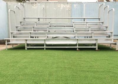 China Sport Outdoor Aluminum Bleachers Durable With Aluminum Seat Planks / Polymer Chair for sale