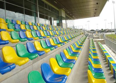 Chine Le stade en acier de sports de seau pose des normes du polymère BS5852 franc de chaise pour des arènes à vendre