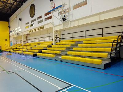 Китай Электрический Retractable Bleacher усаживая глубину строки 850mm для залы спорта продается