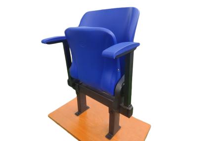 China Football Court Plasitc Folding Sports Stadium Seats With Polymer Armrest for sale