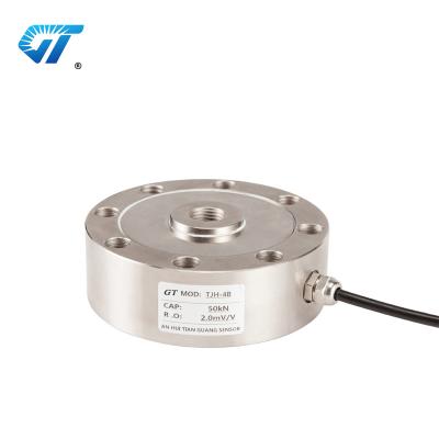 China Truck Scale and High Quality Round Type Load Belt Balance TJH-4B Donut Load Cell Disc Pressure Sensor for sale