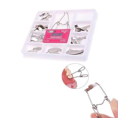 China Universal Dental Dentist Instruments 36pcs/set Matrix Metal Bands Metal Spring Clip Kit for sale