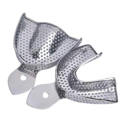 China Dental Regional New Arrival High Quality Dental Autoclave Perforated Stainless Steel Impression Tray for sale