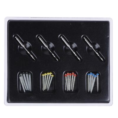 China 20 Pcs Dental Regional / Dental Fiber Box Set Fiber Post With 4 Drills for sale