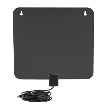 China LAN-1040 Amplified HDTV Antenna Indoor Digital TV Antenna 50 Mile Range With Power Supply Amplifier For HDTV/DTV F Connector V2621US for sale