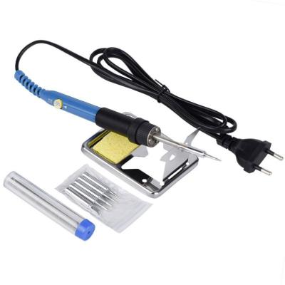 China Other EU US Plug Hot Selling Set 5ps Electric Soldering Iron 60W Heater Temperature Control Tips Repair Adjustable Tool for sale