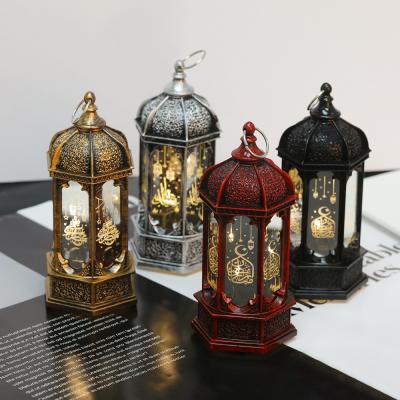 China Reusable Ramadan Craft Eid al Fitr Wind Lamp Handmade Home Decoration Ramadan Lamp LED for sale