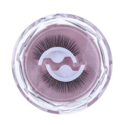 China Natural self-adhesive eyelashes, reusable self-adhesive eyelashes without glue easy to put on below 3 natural fluffy dry for sale