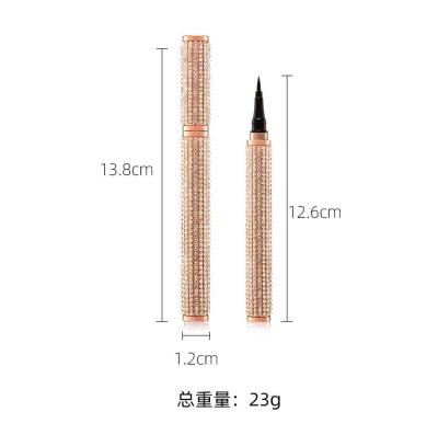 China Waterproof Self-adhesive Eyeliner Updated Version Non-Magnetic Pen Diamond Bling Glitter No Glue Liquid Eyeliner 2022 Version Eye Liner for sale