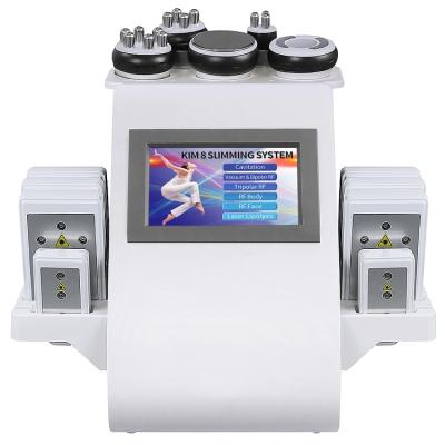 China 2021 Newest Weight Loss 6 in 1 Vacuum Cavitation RF Body Slimming Beauty Machine for sale