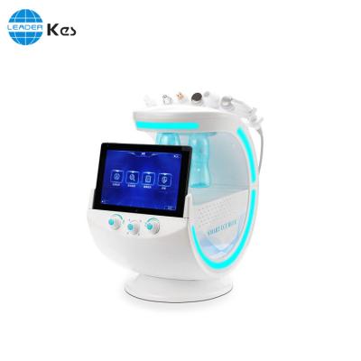 China Multifunction Exfoliators 7 in 1 Portable Ice Blue RF Hydra Hydra Dermabrasion Oxygen Smart Water Peeling Beauty Machine Facial Skin Analyzer for sale