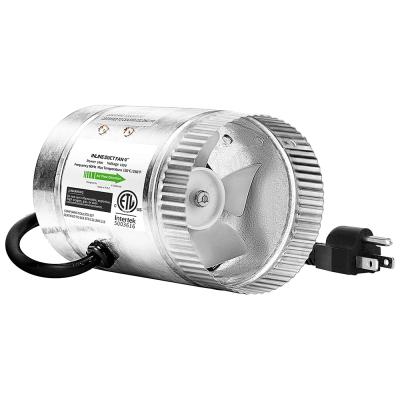 China Hydroponic High Pressure Booster Fan Strong Airflow 4 6 8 10 Icnh For Grow Tent And Greenhouse for sale