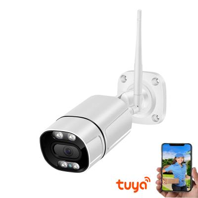 China NIGHT VISION Tuya Life App H.265 3.0MP Outdoor Security Wireless Digital P2P Smart CCTV Wifi Bullet Camera for sale