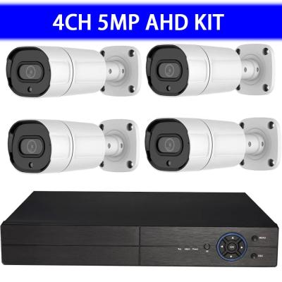 China NIGHT VISION Security CCTV System CCTV Full HD Home Outdoor Waterproof Camera DVR Kit Combo Camera 5MP Kit 4ch for sale