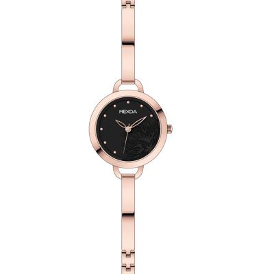 China Hot fashion banquet non-specific Rose Gold Plating Waterproof Japan quartz movement stainless steel ladies bracelet luxury watch for sale