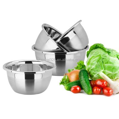 China Viable Stainless Steel Mixing Bowl Salad Bowl for sale